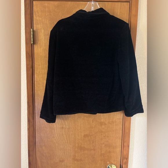 Daniel K Vintage Black and Gold Boho Cottagecore embroidered floral blazer - Picture 3 of 9